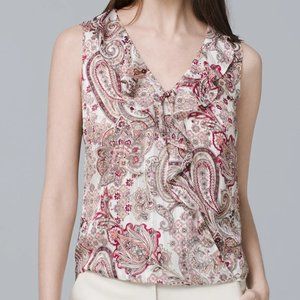 Paisley Ruffle Shell